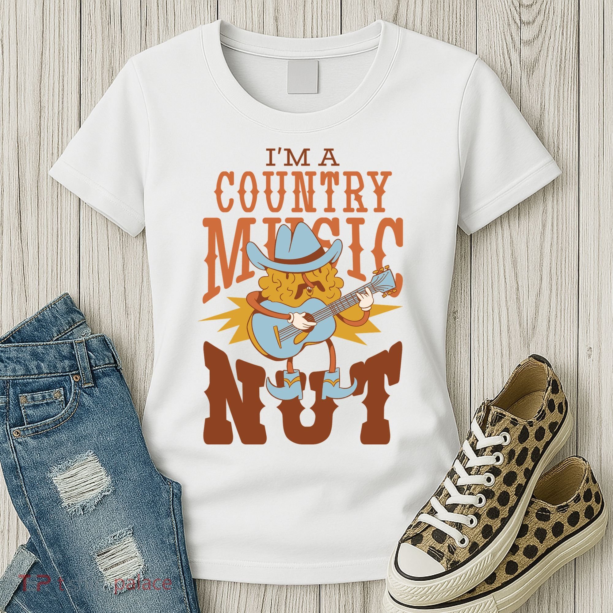 I'm A Country Music Nut Funny Women's T-Shirt