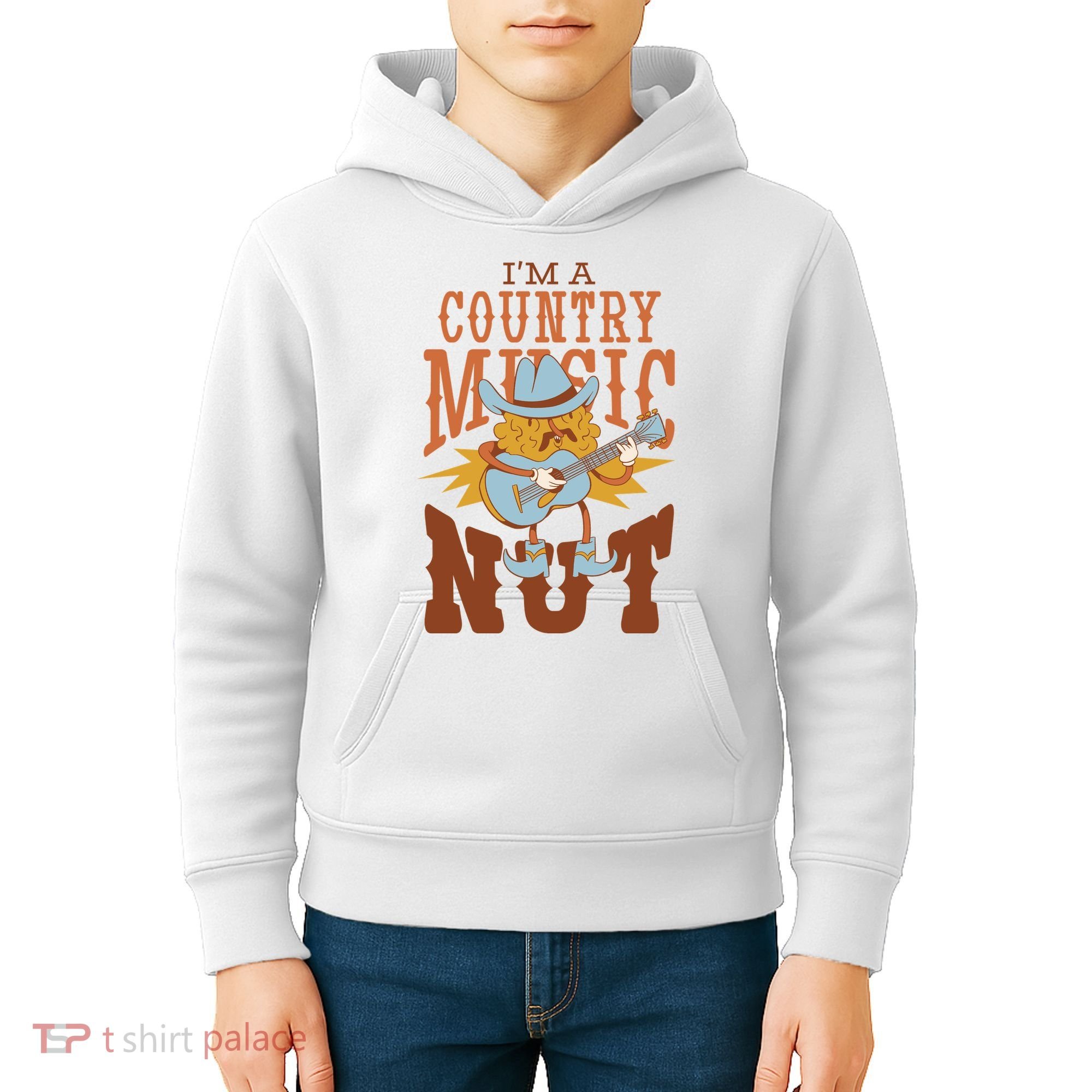 I'm A Country Music Nut Funny Kids Hoodie