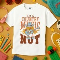 I'm A Country Music Nut Funny Kids T-Shirt thumb 3