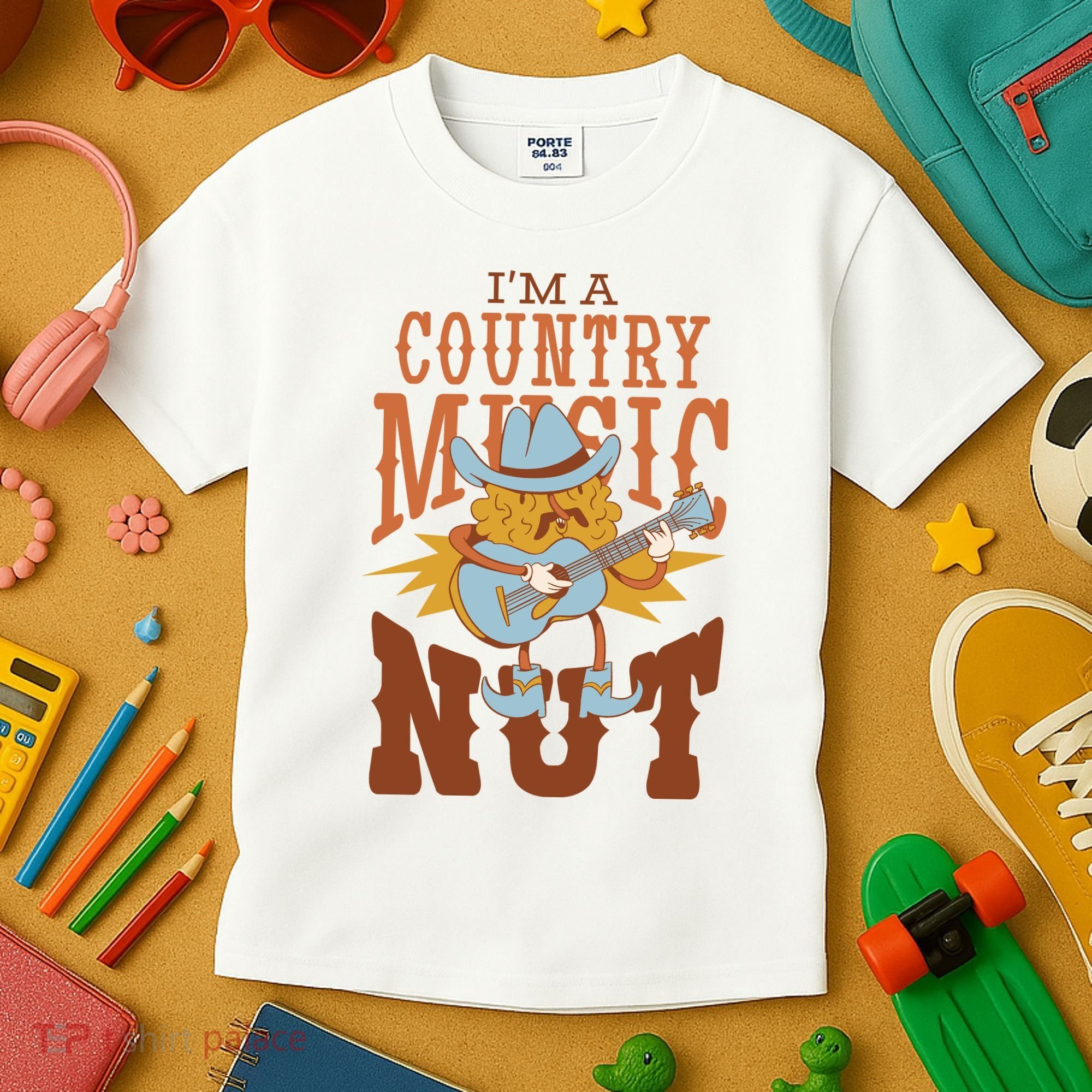 I'm A Country Music Nut Funny Kids T-Shirt