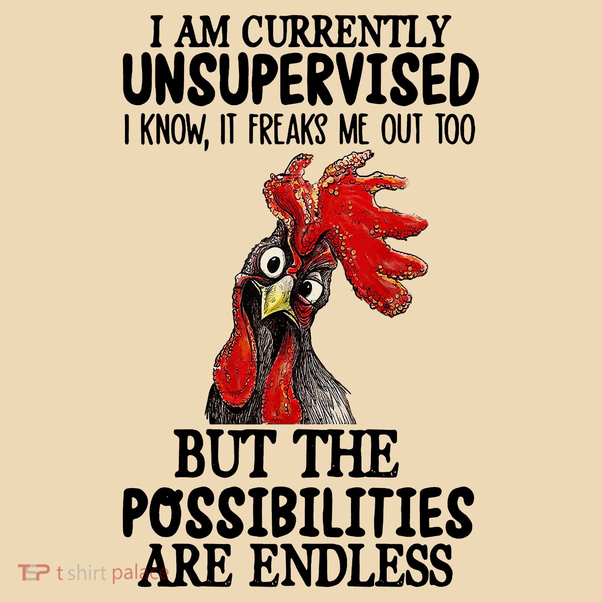 I Am Currently Unsupervised Chicken Rooster Funny Tote Bag