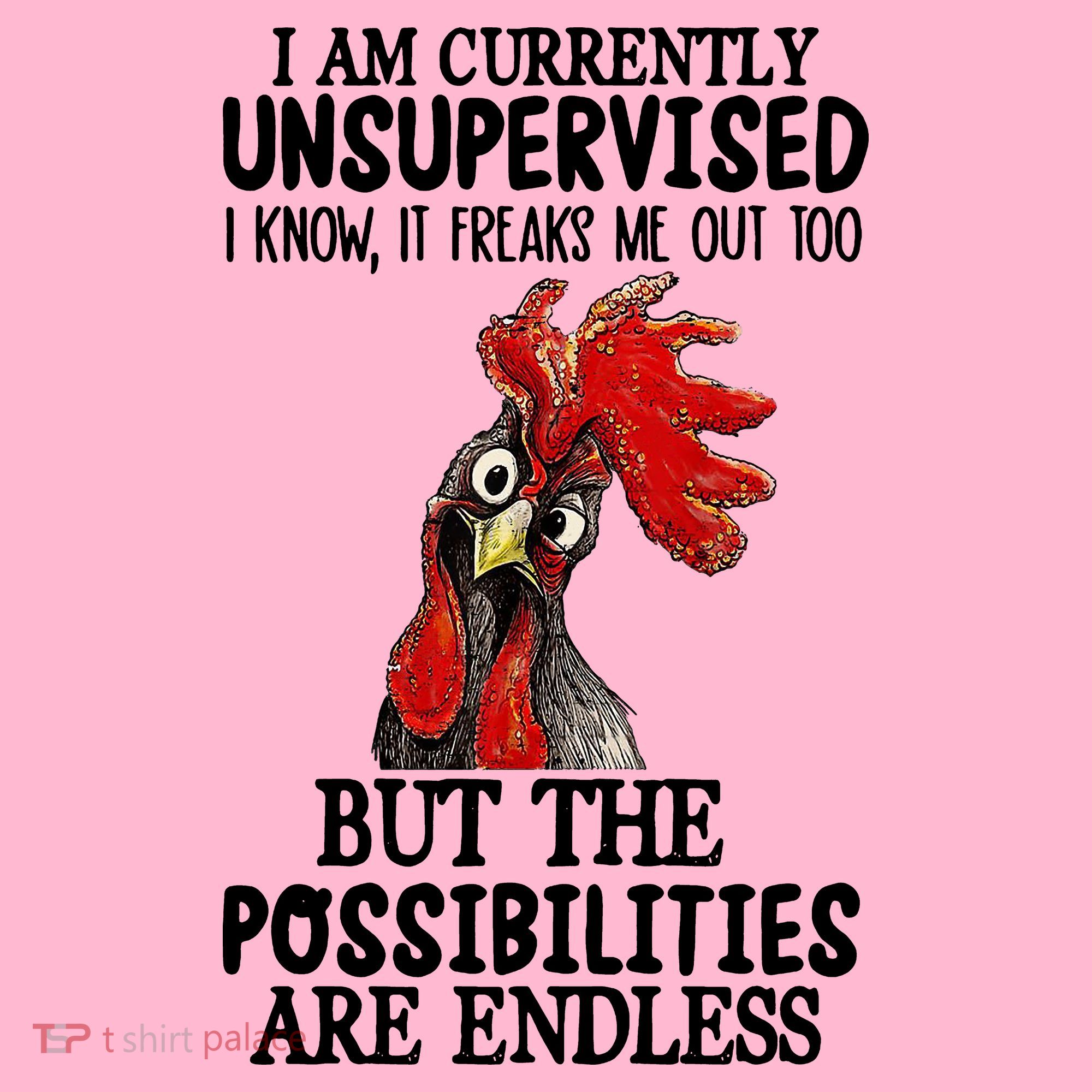 I Am Currently Unsupervised Chicken Rooster Funny Coaster