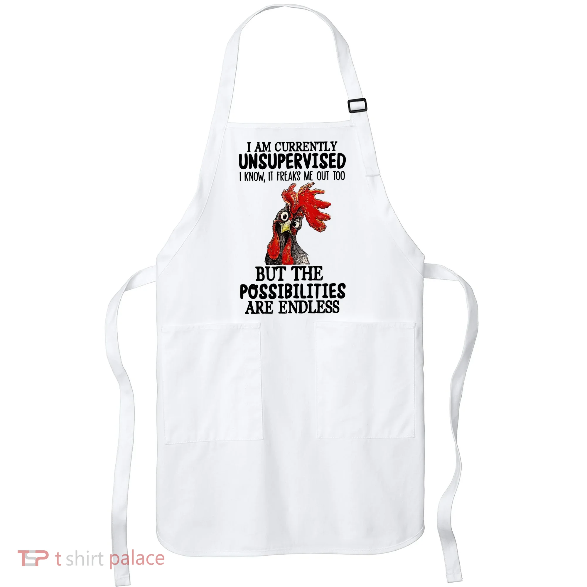 I Am Currently Unsupervised Chicken Rooster Funny Apron