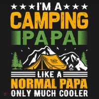 I´m A Camping Papa Like A Normal Papa Only Much Cooler Mousepad thumb 1