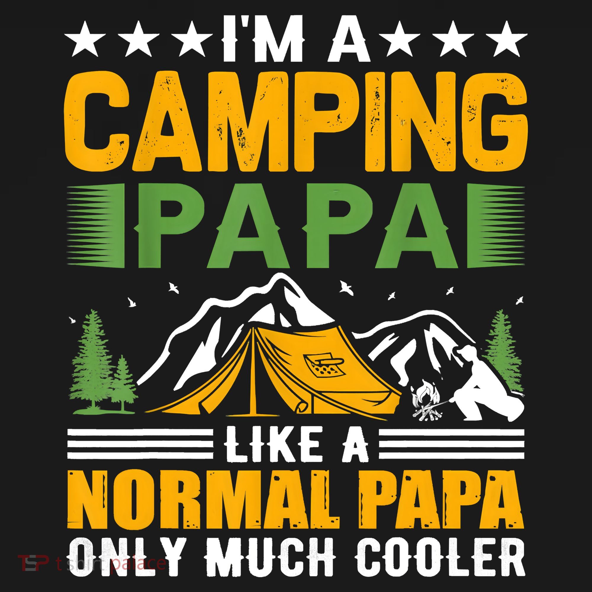 I´m A Camping Papa Like A Normal Papa Only Much Cooler Toddler T-Shirt