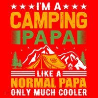 I´m A Camping Papa Like A Normal Papa Only Much Cooler Santa Hat thumb 1