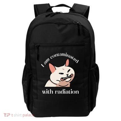 I Am Contaminated With Radiation Funny Cat Dank Odd Meme Backpack