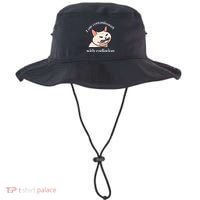 I Am Contaminated With Radiation Funny Cat Dank Odd Meme Bucket Hat thumb 0