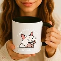 I Am Contaminated With Radiation Funny Cat Dank Odd Meme Coffee Mug thumb 3