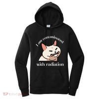 I Am Contaminated With Radiation Funny Cat Dank Odd Meme Women's Hoodie thumb 0