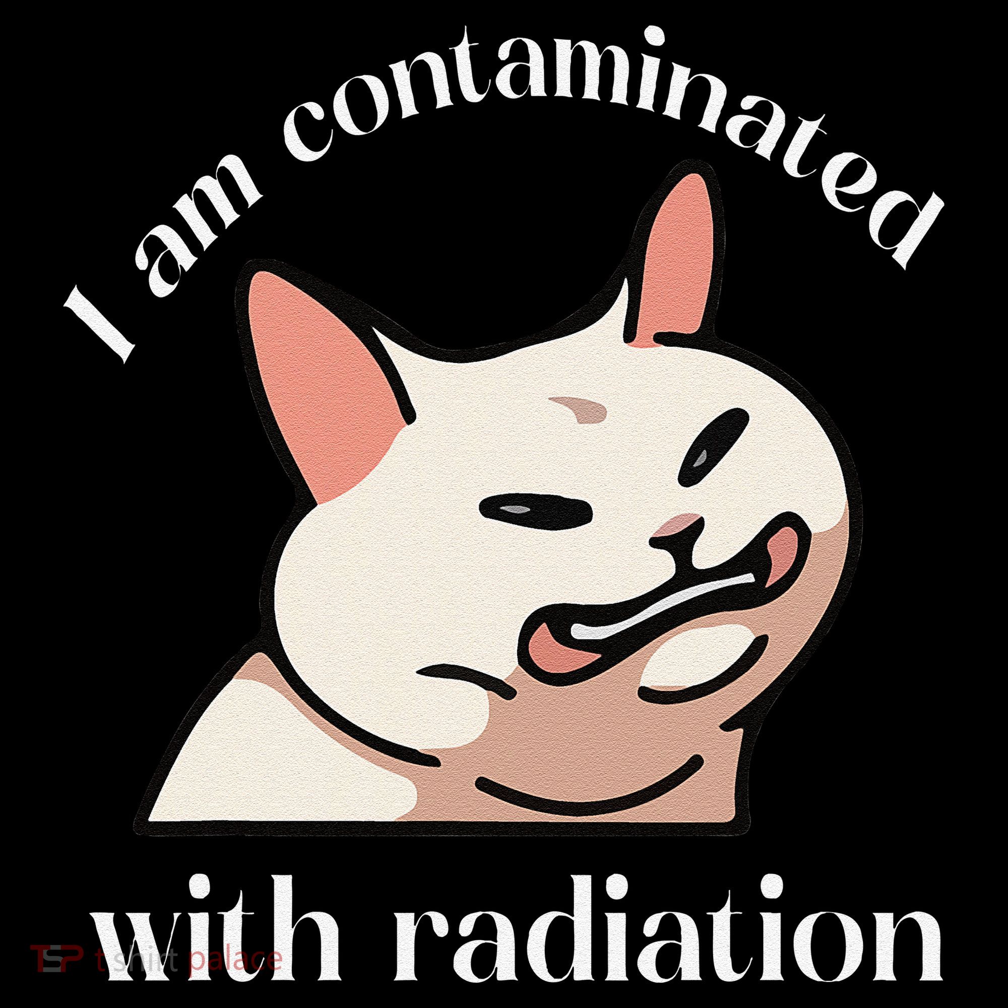 I Am Contaminated With Radiation Funny Cat Dank Odd Meme Women's Hoodie