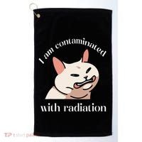 I Am Contaminated With Radiation Funny Cat Dank Odd Meme Golf Towel thumb 0