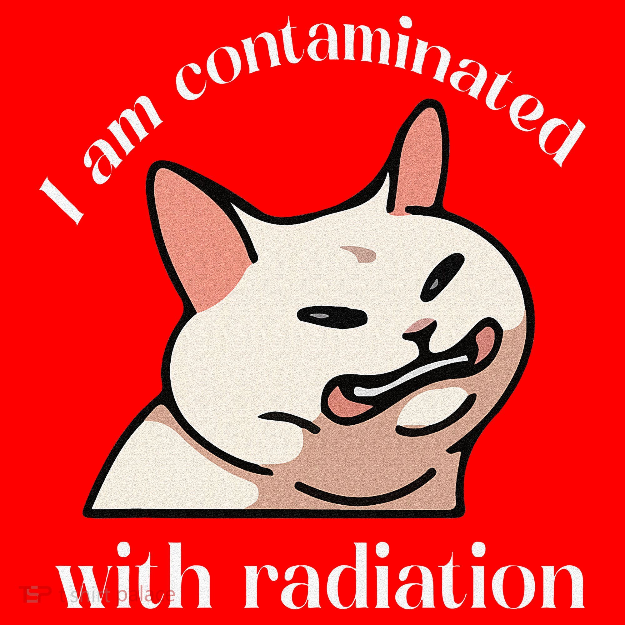 I Am Contaminated With Radiation Funny Cat Dank Odd Meme Santa Hat
