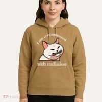 I Am Contaminated With Radiation Funny Cat Dank Odd Meme Hoodie thumb 5