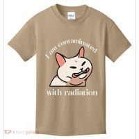 I Am Contaminated With Radiation Funny Cat Dank Odd Meme Kids T-Shirt thumb 0