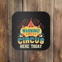 Its A Circus Here Today Circus Birthday Party Costume Coaster thumb 0