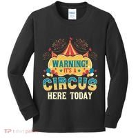 Its A Circus Here Today Circus Birthday Party Costume Kids Long Sleeve Shirt thumb 0