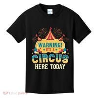 Its A Circus Here Today Circus Birthday Party Costume Kids T-Shirt thumb 0