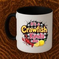Its A CrawFish Kinda Day Crawfish Funny Louisiana Seafood Coffee Mug thumb 2