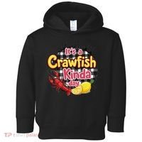 Its A CrawFish Kinda Day Crawfish Funny Louisiana Seafood Toddler Hoodie thumb 0