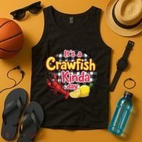 Its A CrawFish Kinda Day Crawfish Funny Louisiana Seafood Tank Top thumb 4