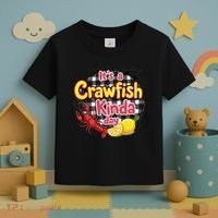 Its A CrawFish Kinda Day Crawfish Funny Louisiana Seafood Toddler T-Shirt thumb 3
