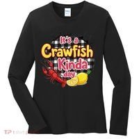 Its A CrawFish Kinda Day Crawfish Funny Louisiana Seafood Women's Long Sleeve Shirt thumb 0