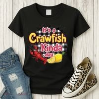Its A CrawFish Kinda Day Crawfish Funny Louisiana Seafood Women's T-Shirt thumb 3