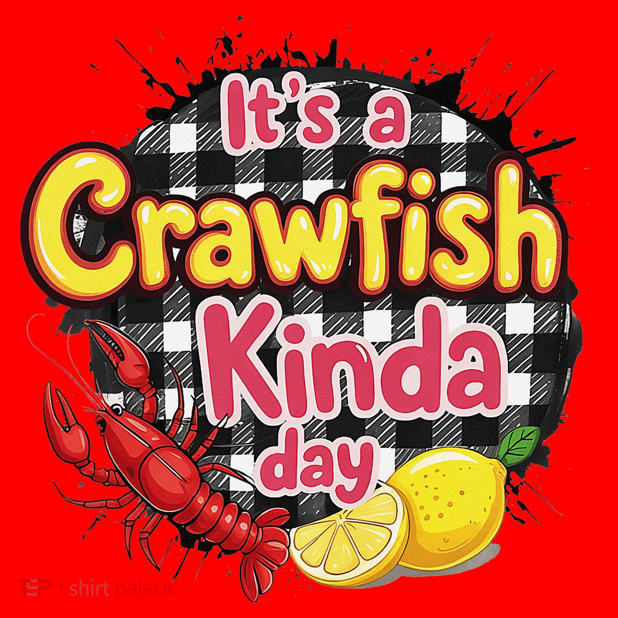 Its A CrawFish Kinda Day Crawfish Funny Louisiana Seafood Santa Hat