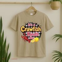 Its A CrawFish Kinda Day Crawfish Funny Louisiana Seafood T-Shirt thumb 2
