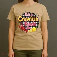 Its A CrawFish Kinda Day Crawfish Funny Louisiana Seafood T-Shirt thumb 4