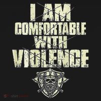 I Am Comfortable With Violence Visor thumb 3