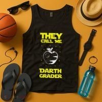 I Am Darth Grader Sci Fi Space Tank Top thumb 4