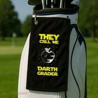 I Am Darth Grader Sci Fi Space Golf Towel thumb 2