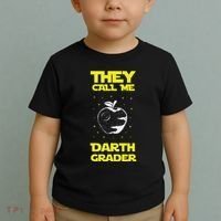I Am Darth Grader Sci Fi Space Toddler T-Shirt thumb 2