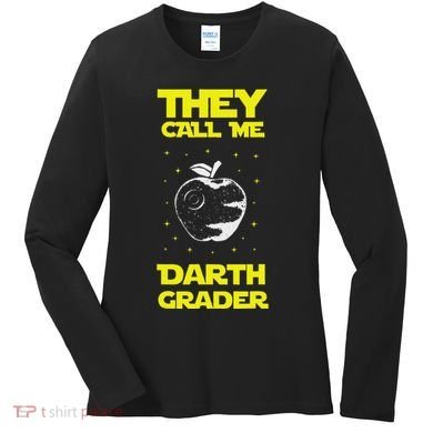 I Am Darth Grader Sci Fi Space Women's Long Sleeve Shirt