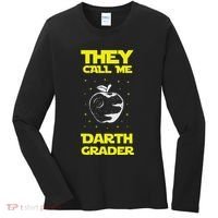 I Am Darth Grader Sci Fi Space Women's Long Sleeve Shirt thumb 0