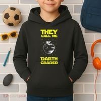 I Am Darth Grader Sci Fi Space Kids Hoodie thumb 2