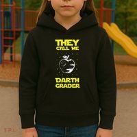 I Am Darth Grader Sci Fi Space Kids Hoodie thumb 3