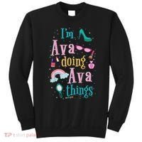 I'm Ava Doing Ava Things Cute Gift Sweatshirt thumb 0