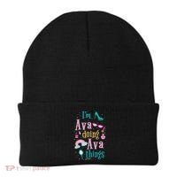 I'm Ava Doing Ava Things Cute Gift Beanie thumb 0