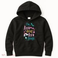 I'm Ava Doing Ava Things Cute Gift Kids Hoodie thumb 0