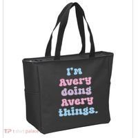 I'm Avery Doing Avery Things Funny Name Tote Bag thumb 2