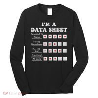I'm A Data Sheet Aba Behavior Analyst Halloween Costume Long Sleeve Shirt thumb 0