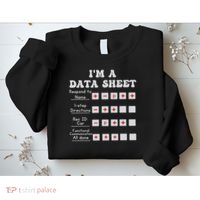 I'm A Data Sheet Aba Behavior Analyst Halloween Costume Sweatshirt thumb 2
