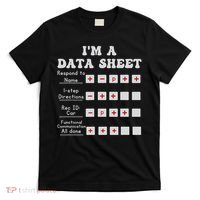 I'm A Data Sheet Aba Behavior Analyst Halloween Costume T-Shirt thumb 0