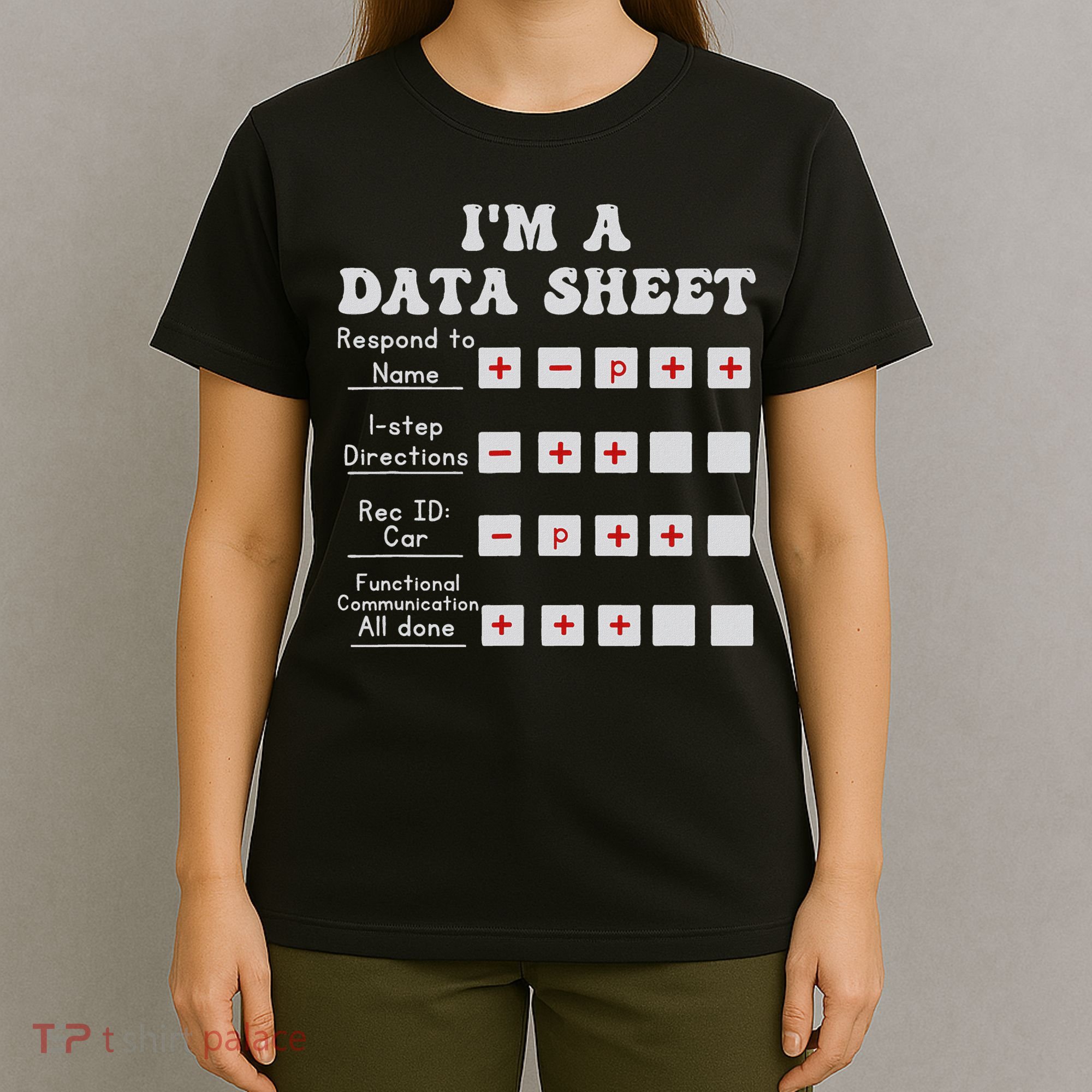 I'm A Data Sheet Aba Behavior Analyst Halloween Costume T-Shirt