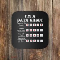 I'm A Data Sheet Aba Behavior Analyst Halloween Costume Coaster thumb 0