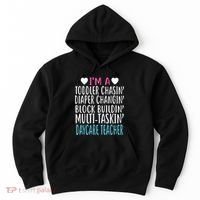 Im A Daycare Teacher Childcare Worker Gift Hoodie thumb 0