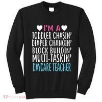 Im A Daycare Teacher Childcare Worker Gift Sweatshirt thumb 0